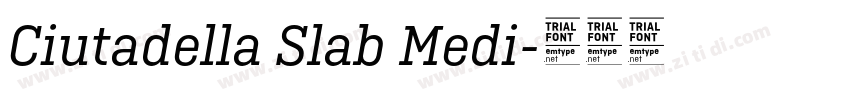 Ciutadella Slab Medi字体转换